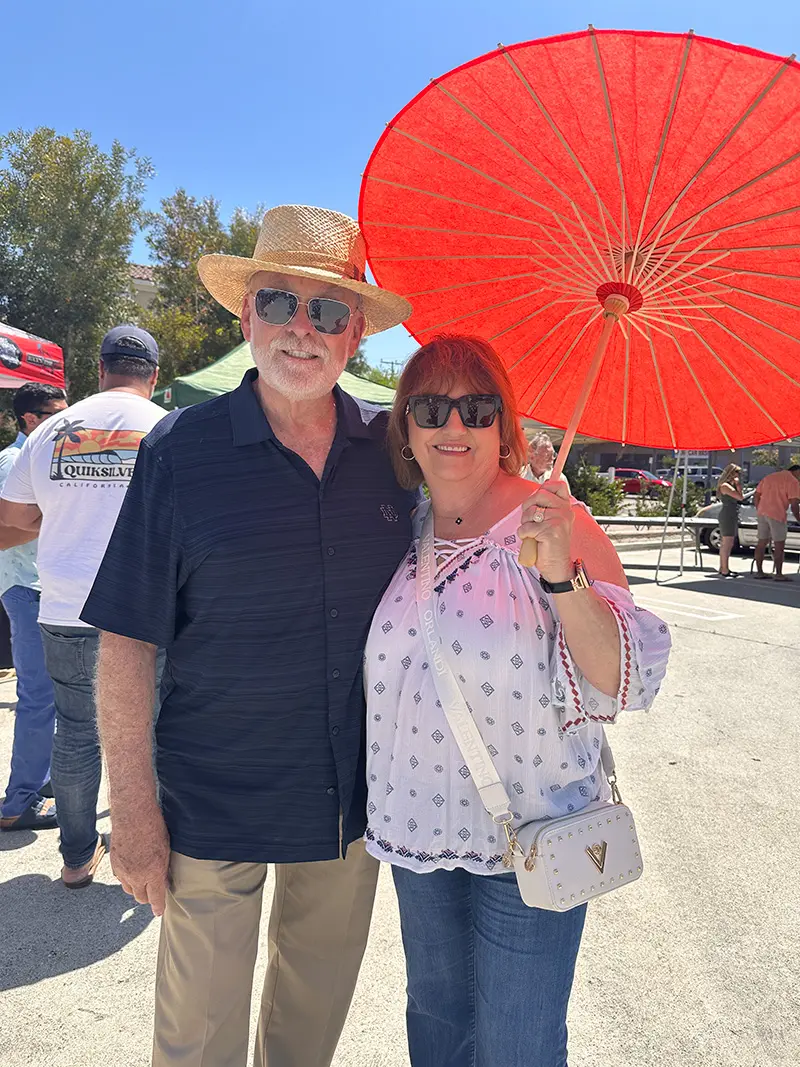 Former Mayor Furey with his wife Terry at celebration