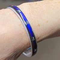 blue bangle bracelet
